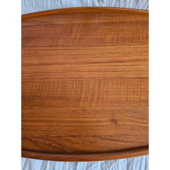 Vintage Staved Teak Surfboard Wood Danmark Tray Jens Quistgaard Made in Denmark, - Picture 9 of 10